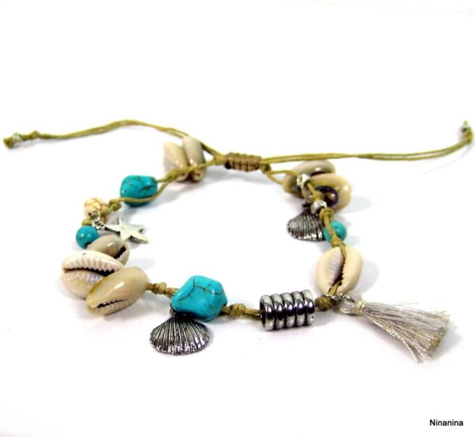 N4241d_bracelet_de_cheville_cordon_coquillage_et_perles_turquoises-1