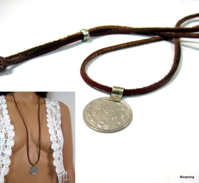 N4281b_collier_cordon_cuir_piece_metal_argent