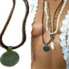 N4281terb_Collier_cuir_piece_tribale_metal_argent