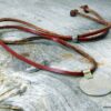 N4281tere_Collier_cuir_piece_tribale_metal_argent