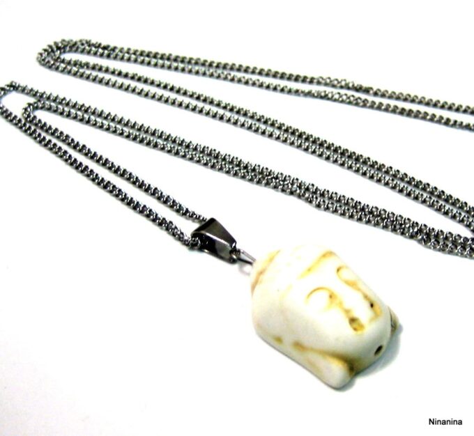 N4284c_collier_long_sautoir_bouddha_blanc_acier_inoxydable
