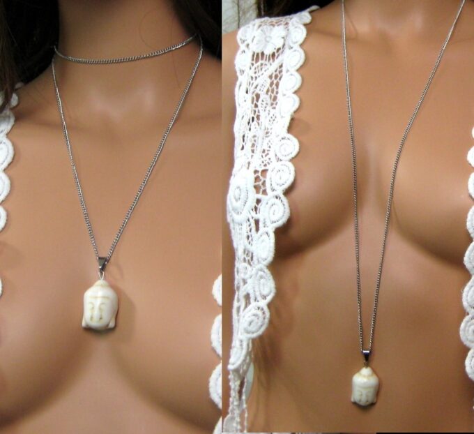 N4284d_collier_long_sautoir_bouddha_blanc_acier_inoxydable