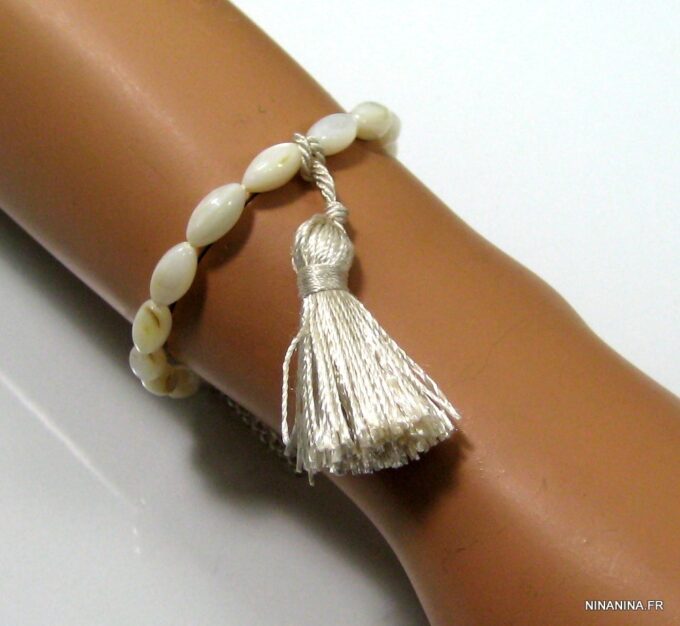 N4295f_bracelet_bague_argent_massif_nacre_pompon_ivoire