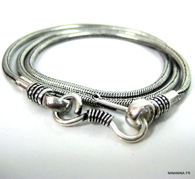 N4313h_bracelet_wrap_maille_serpent_plaque_argent
