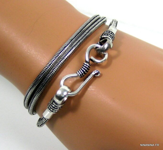 N4313m_bracelet_wrap_maille_serpent_plaque_argent