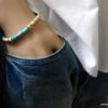 N4315_Bracelet_homme_cordon_cuir_perles_bois_argent_massif