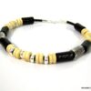 N4315c_bracelet_homme_perles_bois_turquoise_argent_massif