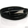 N4318g_bracelet_wrap_cuir_gourmette_acier_inoxydable