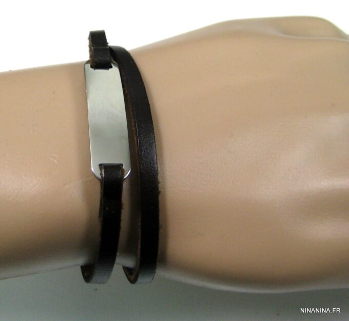N4319a_bracelet_wrap_cuir_gourmette_acier_inoxydable