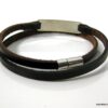 N4319d_bracelet_wrap_cuir_gourmette_acier_inoxydable