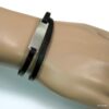 N4319e_bracelet_wrap_cuir_gourmette_acier_inoxydable