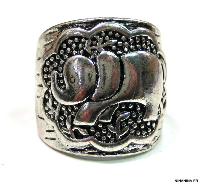 N4341_bague_ethnique_elephant_metal_argent_vieilli-1