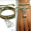 N4358_bracelet_wrap_cordon_daim_infini_argent_massif_lettre_personnalisee