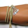 N4358c_bracelet_wrap_cordon_daim_infini_argent_massif_lettre_personnalisee