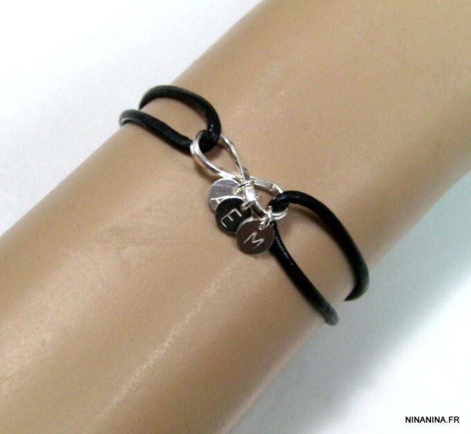 N4359c_bracelet_cordon_cuir_infini_argent_massif_personnalise-2