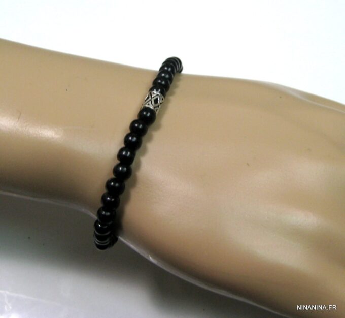 N4377f_bracelet_homme_perles_bois_et_argent_massif