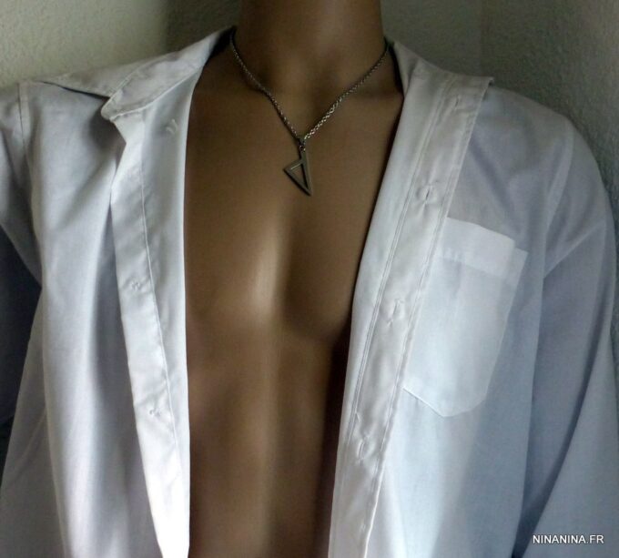 N4397B_Collier_homme_CORSE_stylisee_acier_inoxydable_argent_NINANINA