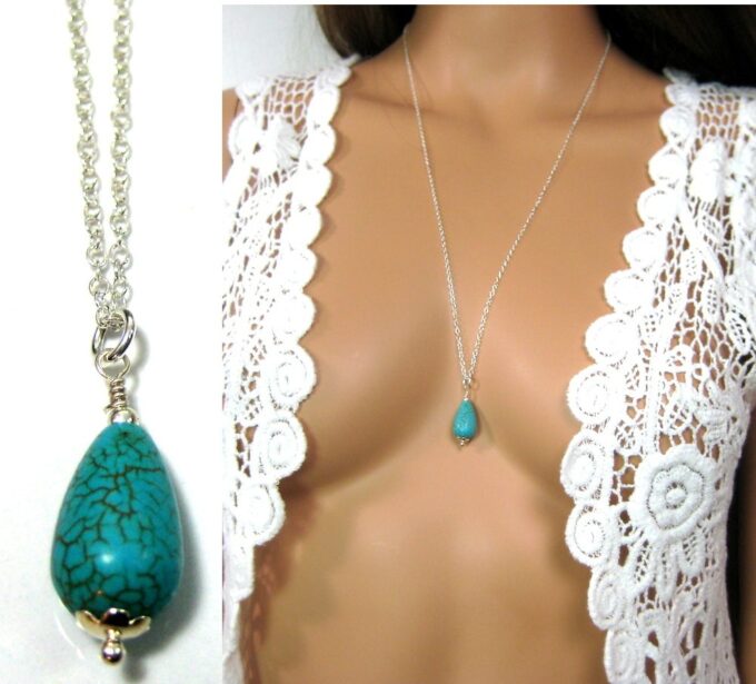 N4412ter_collier_argent_massif_goutte_turquoise