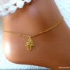 N4421b_Chaine_de_cheville_main_de_fatma_hamsa_acier_inoxydable_dore_NINANINA