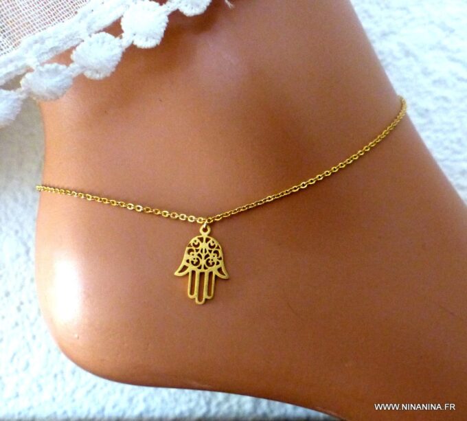 N4421b_Chaine_de_cheville_main_de_fatma_hamsa_acier_inoxydable_dore_NINANINA