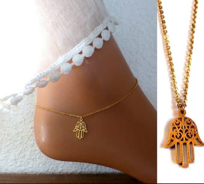 N4421c_Chaine_de_cheville_main_de_fatma_hamsa_acier_inoxydable_dore_NINANINA