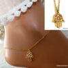 N4421e_Chaine_de_cheville_main_de_fatma_hamsa_acier_inoxydable_dore_NINANINA