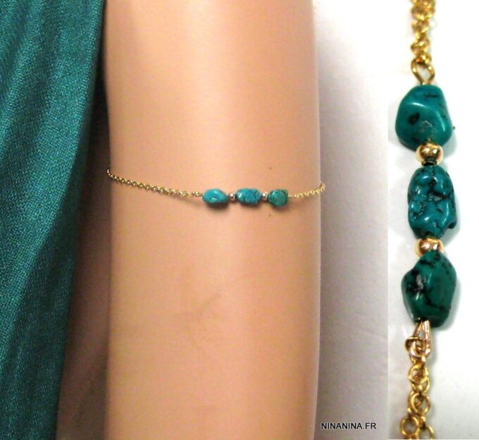 N4427_bracelet_de_biceps_turquoises_et_plaque_or-1