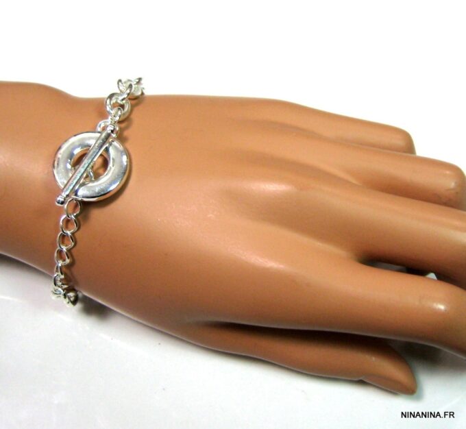N4430u_Bracelet_chaine_plaque_argent