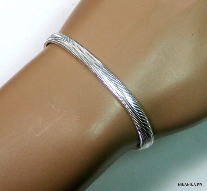 N4431_Bracelet_homme_chaine_plaque_argent