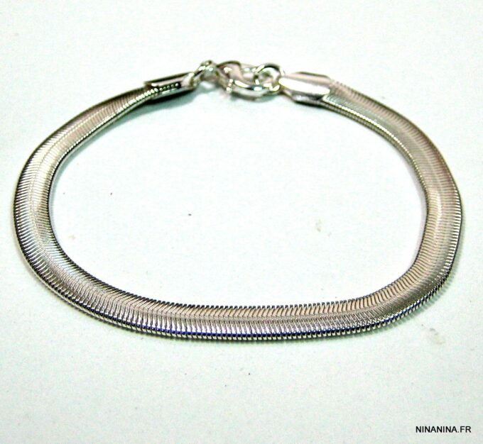 N4431a_Bracelet_homme_chaine_plaque_argent