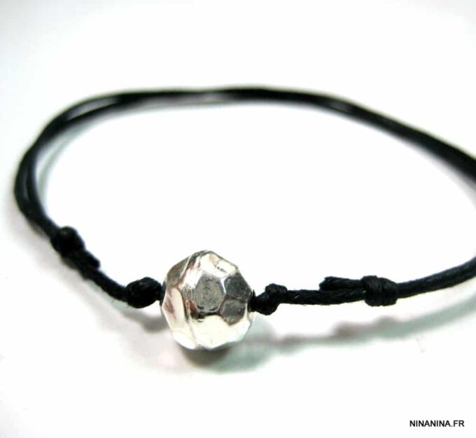 N4467h_bracelet_cordon_perle_argent_massif_martele