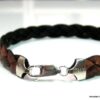 N4487a_bracelet_homme_cuir_tresse_argent_massif