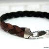 N4487i_bracelet_homme_cuir_tresse_argent_massif