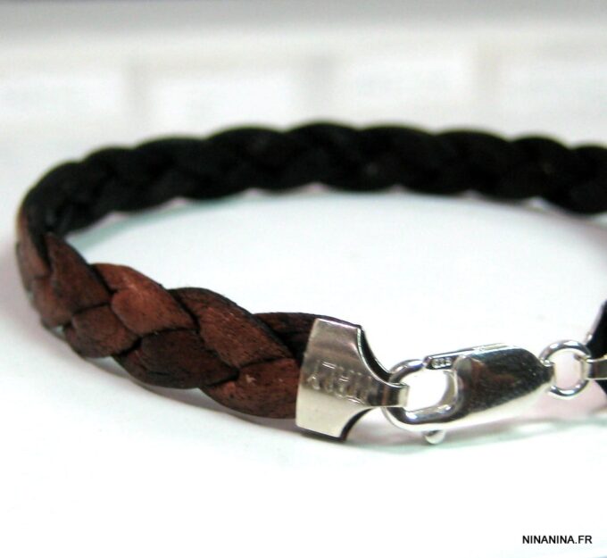 N4487i_bracelet_homme_cuir_tresse_argent_massif