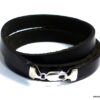 N4488_Bracelet_homme_cuir_3_tours_personnalise_mousqueton_argent_massif
