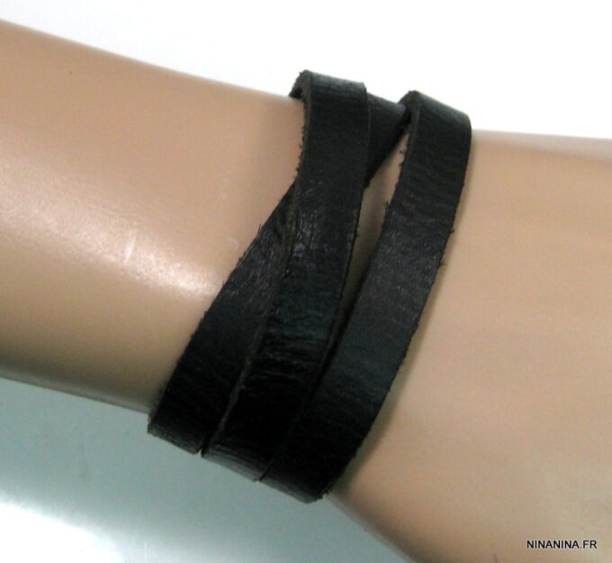N4488b_bracelet_homme_cuir_3_tours_argent_massif