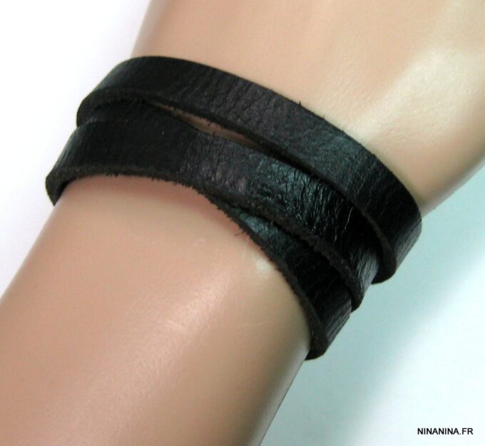 N4488j_bracelet_homme_cuir_3_tours_argent_massif