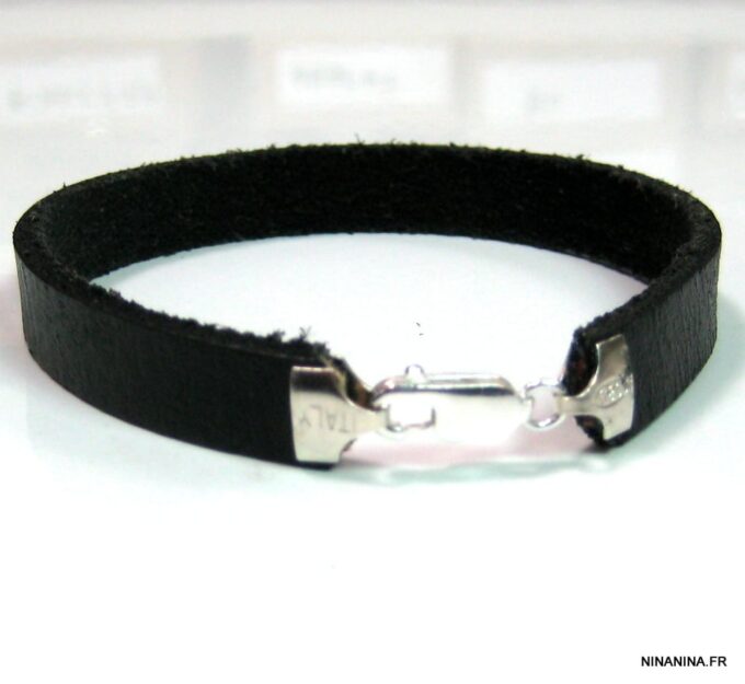 N4490j_bracelet_homme_cuir_argent_massif