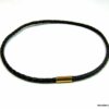 N4503f_collier_cuir_tresse_et_fermoir_dore_or