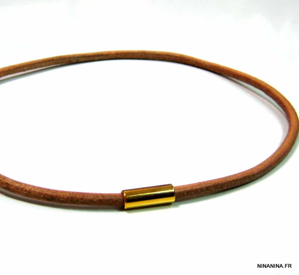 Collier Ras De Cou En Acier Inoxydable - Fermoir T - Longueur 40 Cm - Neuf Avec étiquettes