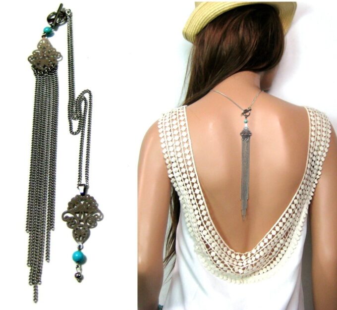 N4532a_collier_de_dos_acier_inoxydable_et_turquoise-1