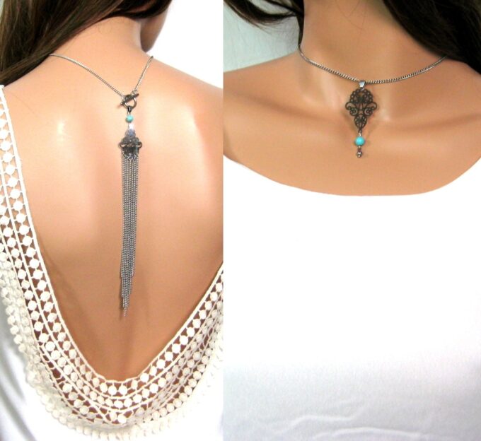 N4532g_collier_de_dos_acier_inoxydable_et_turquoise-1