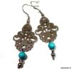 N4533a_boucles_doreilles_acier_inoxydable_et_turquoise
