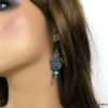 N4533f_boucles_doreilles_acier_inoxydable_et_turquoise