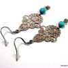 N4533h_boucles_doreilles_acier_inoxydable_et_turquoise