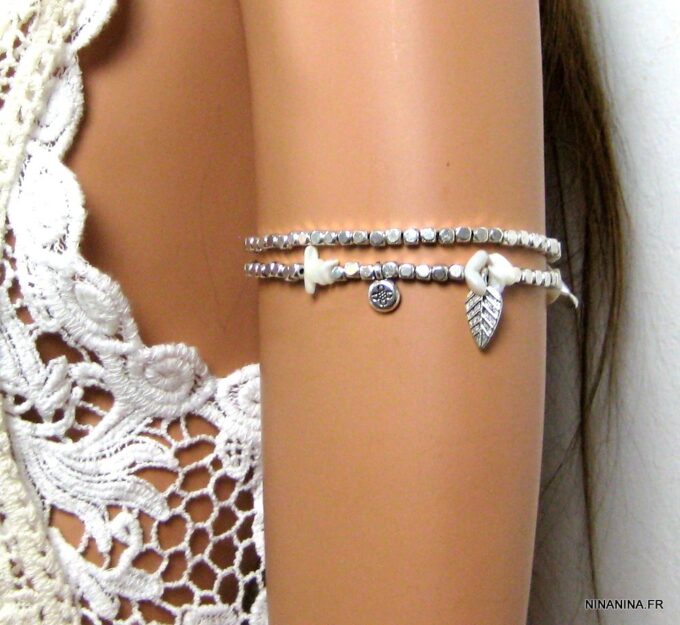 N4548i_bracelet_de_biceps_nacre_blanche_metal_argent