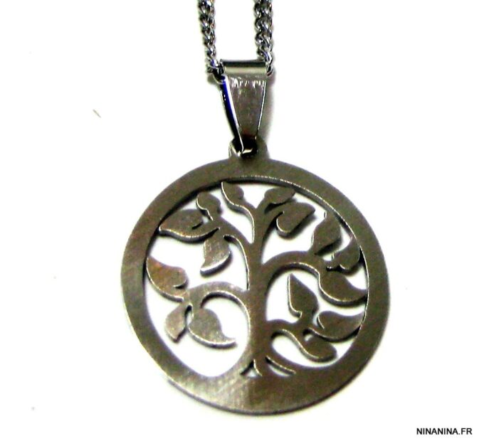 N4558a_Collier_arbre_de_vie_acier_inoxydable
