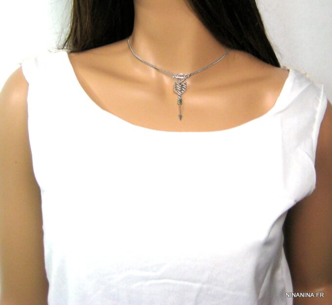 N4562f_collier_de_dos_fleches_acier_inoxydable