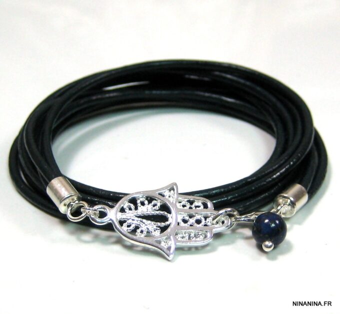 N4564g_bracelet_wrap_cuir_main_de_fatma_argent_massif