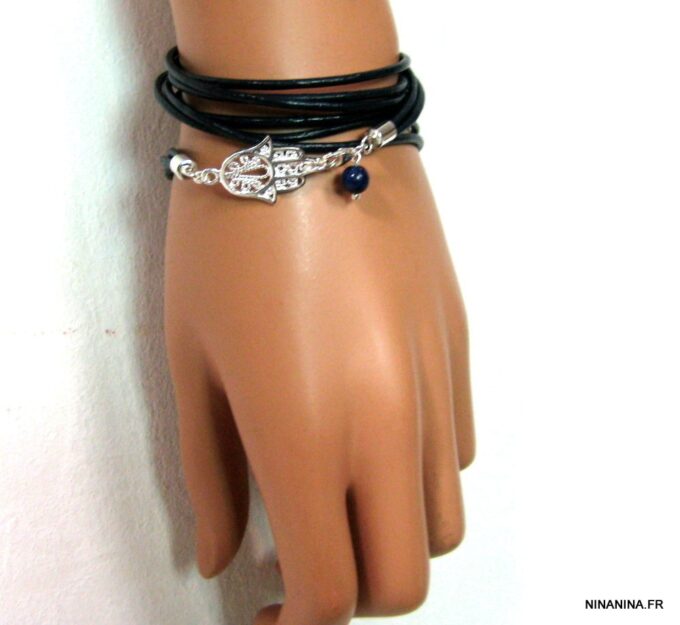 N4564j_bracelet_wrap_cuir_main_de_fatma_argent_massif